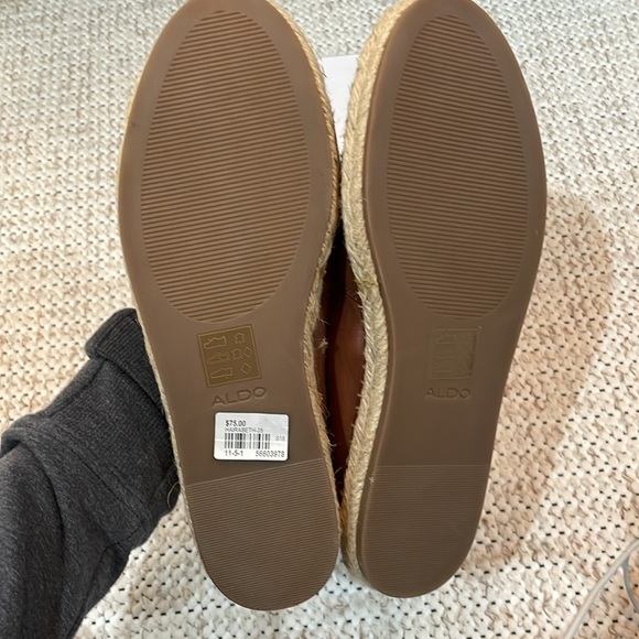 NWT Aldo Brown Leather Espadrilles “Hairabeth” - Picture 2 of 7